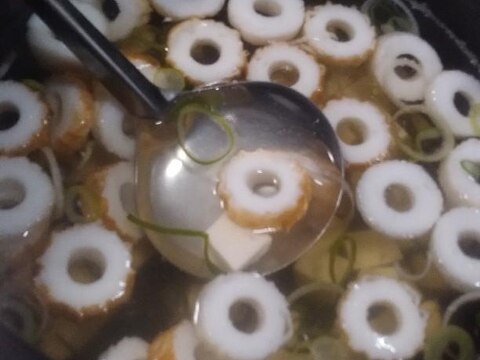 昆布のおだしで☆ちくわと豆腐とネギのおすまし